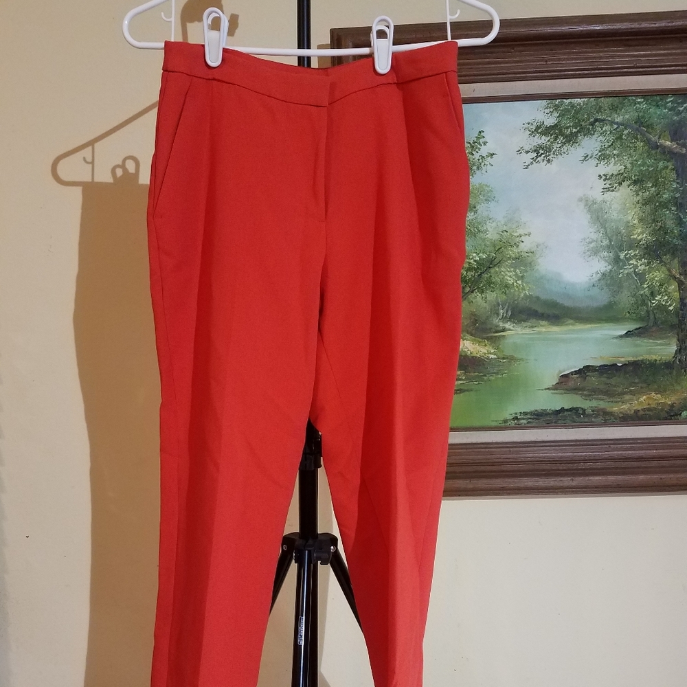 H&M red dress pant m7